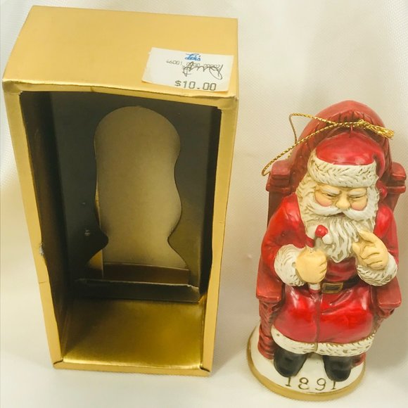 Vintage Christmas Reproductions Memories Of Santa Ornament 1891 Preowned In Box - Picture 6 of 7